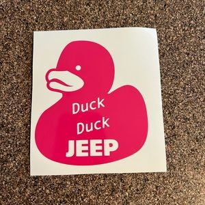 Duck Duck Jeep sticker 4” vinyl